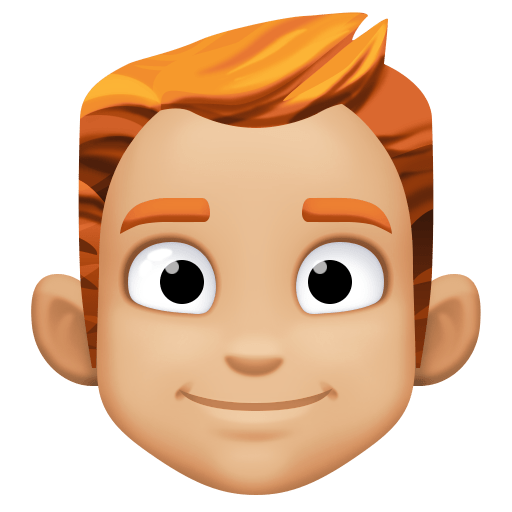 Homem: Tom de Pele Médio-Claro, Cabelo Ruivo