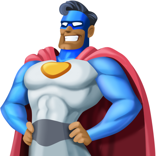Homem Super-Herói: Tom de Pele Médio-Escuro