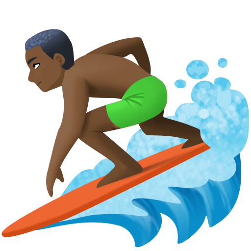 Homem Surfista: Tom de Pele Escuro