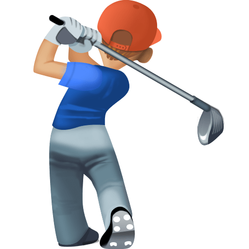Golfista: Tom de Pele Médio-Claro