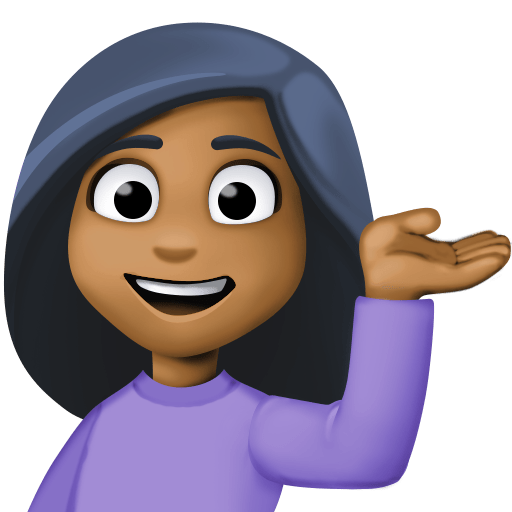 Pessoa Com A Palma Virada Para Cima: Tom de Pele Médio-Escuro