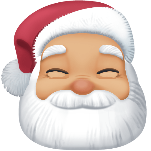 Papai Noel: Tom de Pele Médio-Claro