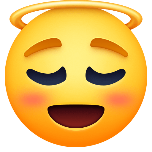 Rosto Sorridente Com Auréola
