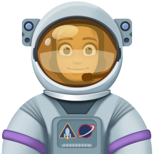 Astronauta Mulher: Tom de Pele Médio