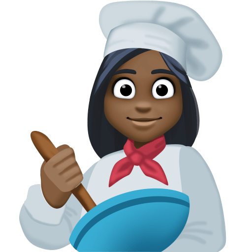 Cozinheira: Tom de Pele Escuro