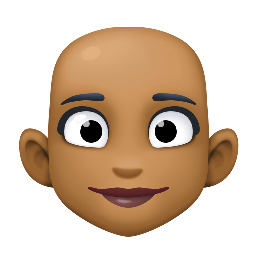 Mulher: Tom de Pele Médio-Escuro, Careca