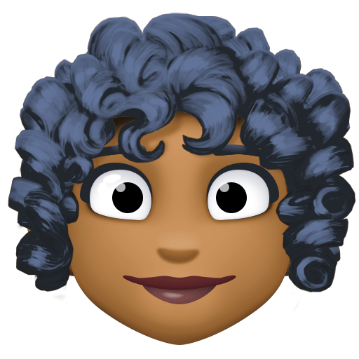Mulher: Tom de Pele Médio-Escuro, Cabelo Cacheado