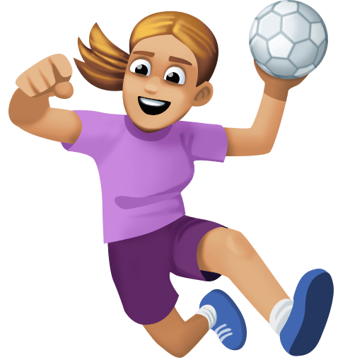 Jogadora De Handebol: Tom de Pele Médio-Claro