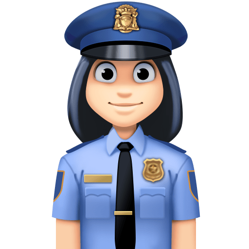 Policial Mulher: Tom de Pele Claro