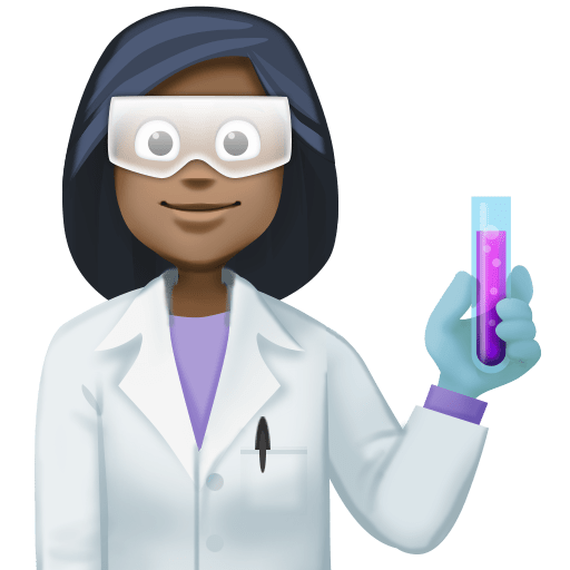 Cientista Mulher: Tom de Pele Escuro