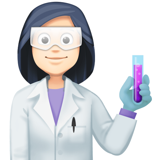 Cientista Mulher: Tom de Pele Claro
