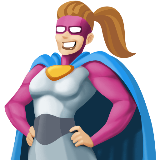 Super-Heroína: Tom de Pele Médio-Claro