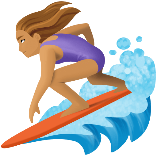 Mulher Surfista: Tom de Pele Médio