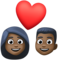 Casal Apaixonado: Tom de Pele Escuro