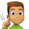 Homem Surdo: Tom de Pele Médio