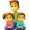 Família: Homem, Menina, Menino