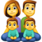 Família: Homem, Mulher, Menino, Menino