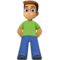 Homem Em Pé: Tom de Pele Médio