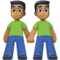 Dois Homens De Mãos Dadas: Tom de Pele Médio-Escuro