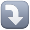 Seta Para A Direita Curvada Para Baixo