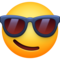 Rosto Sorridente Com Óculos Escuros
