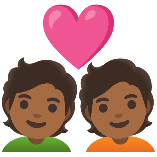 Couple with Heart: Medium-Dark Skin Tone