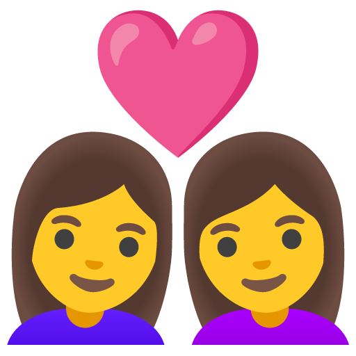 Couple with Heart: Woman, Woman