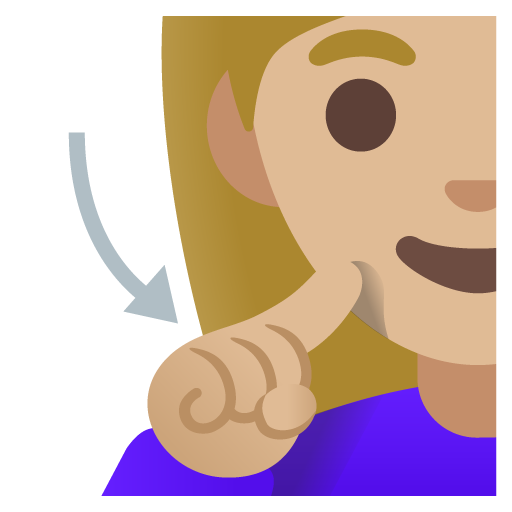 Deaf Woman: Medium-Light Skin Tone