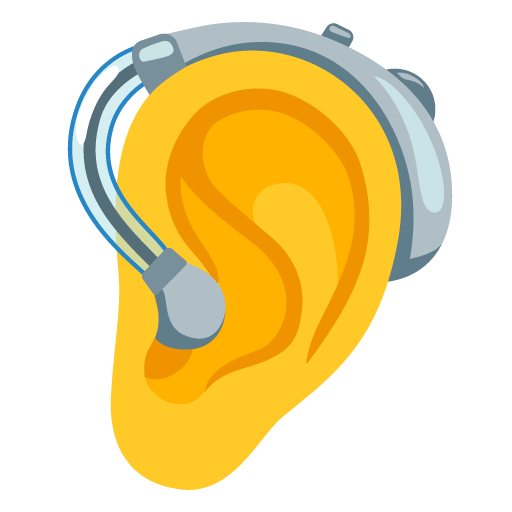 Ear with Hearing Aid