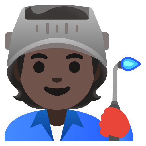 Factory Worker: Dark Skin Tone