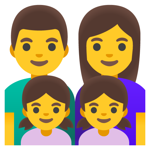 Family: Man, Woman, Girl, Girl
