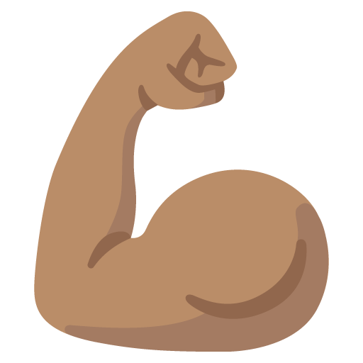 Flexed Biceps: Medium Skin Tone