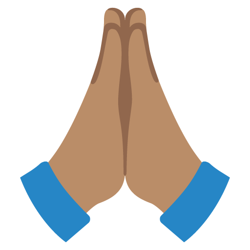 Folded Hands: Medium Skin Tone