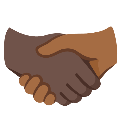 Handshake: Dark Skin Tone, Medium-Dark Skin Tone