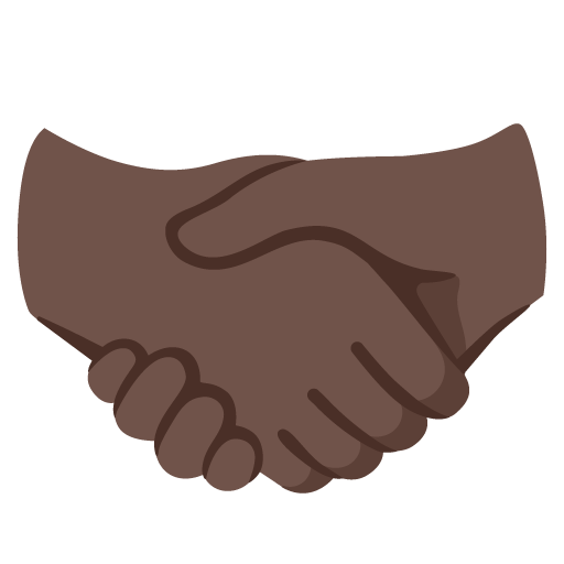 Handshake: Dark Skin Tone
