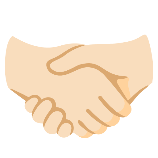 Handshake: Light Skin Tone