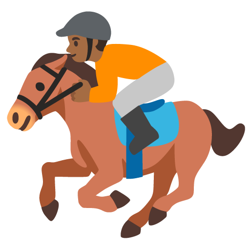 Horse Racing: Medium-Dark Skin Tone