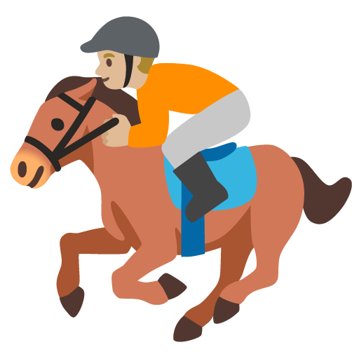 Horse Racing: Medium-Light Skin Tone