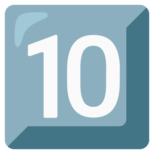 按键：10
