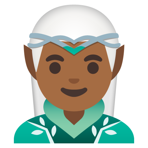 Man Elf: Medium-Dark Skin Tone