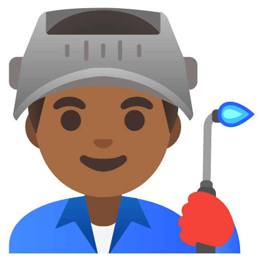Man Factory Worker: Medium-Dark Skin Tone