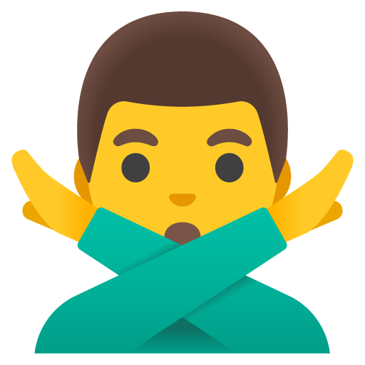 Man Gesturing No