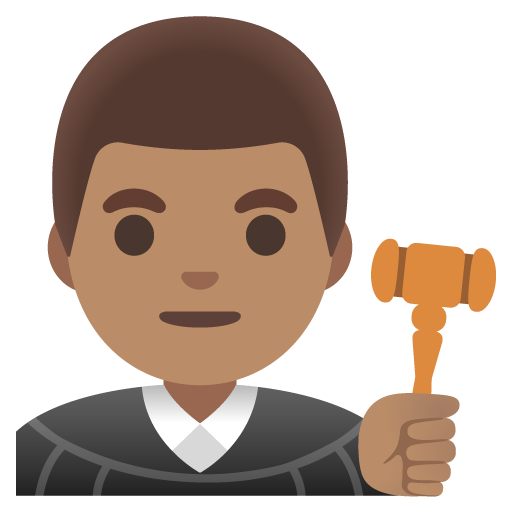 Man Judge: Medium Skin Tone