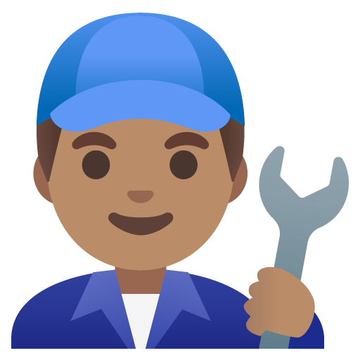 Man Mechanic: Medium Skin Tone