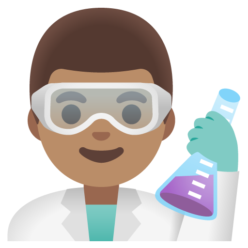 Man Scientist: Medium Skin Tone