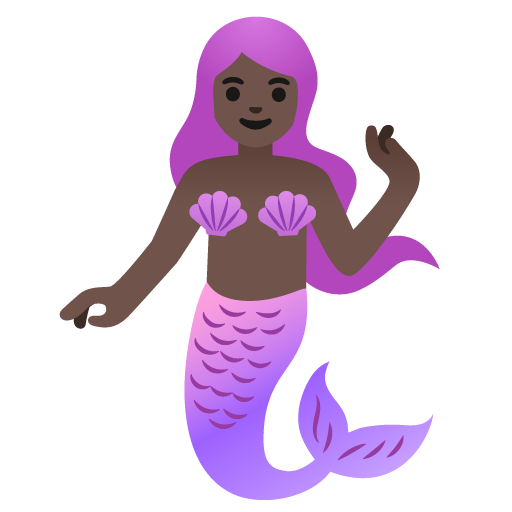 Mermaid: Dark Skin Tone