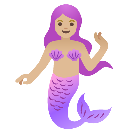 Mermaid: Medium-Light Skin Tone