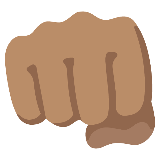 Oncoming Fist: Medium Skin Tone