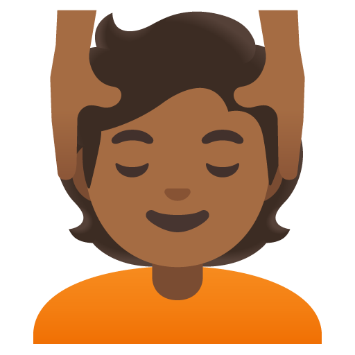 Person Getting Massage: Medium-Dark Skin Tone