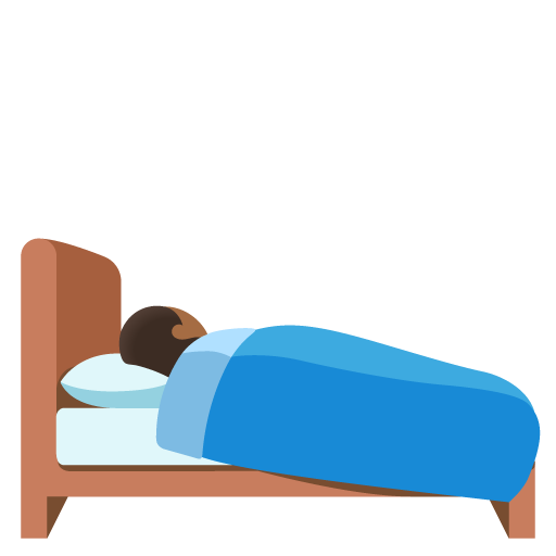 Person in Bed: Medium-Dark Skin Tone